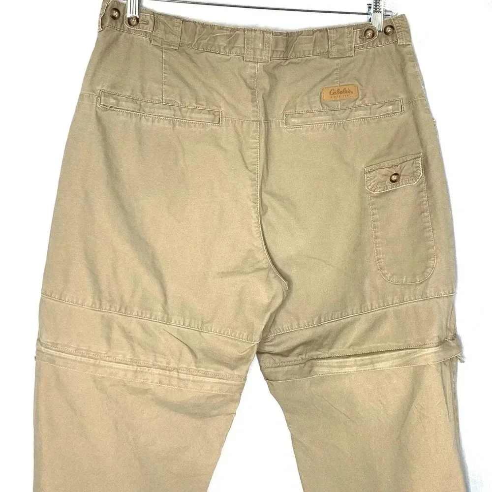 Cabela's Outdoors Men's Cargo Utility Convertible Hiking Pants Khaki Size 38X30 - Picture 5 of 12